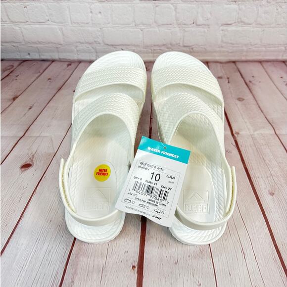 Reef Water Vista White Sandals Women’s Size 10 - Picture 8 of 11